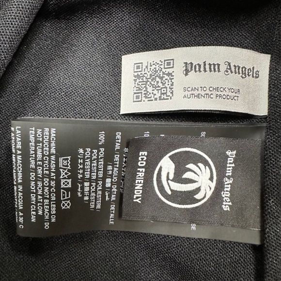 🔥HOST PICK🔥Palm Angels Classic Track Shirt Jacket Black with White Stripes🌸 - Picture 7 of 14